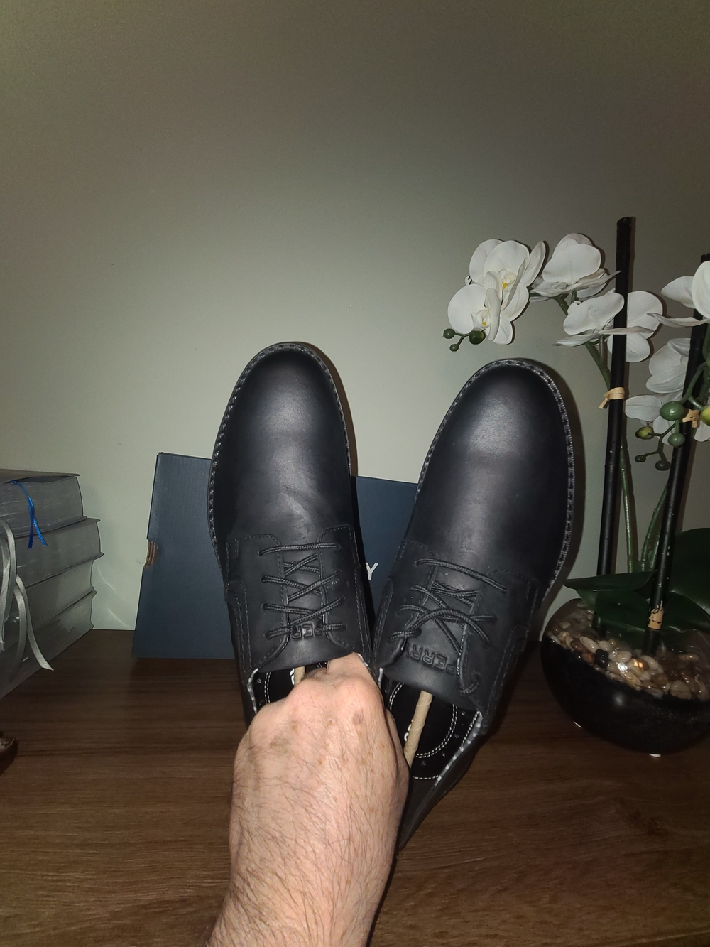 Sperry Newman Oxford Black Leather Men's Shoe - Picture 16 of 16